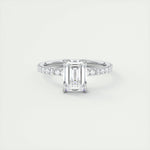 1.75 CT Emerald Solitaire CVD F/VS1 Diamond Engagement Ring 1