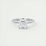 2 CT Asscher Solitaire CVD F/VS1 Diamond Engagement Ring 1