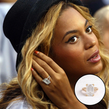 Beyonce – Inspired 7 Carat Emerald Cut Split Shank Lab Grown Diamond Engagement Ring