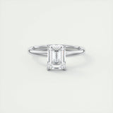 1.75 CT Emerald Solitaire CVD F/VS1 Diamond Engagement Ring 1