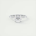 2 CT Round Solitaire CVD F/VS1 Diamond Engagement Ring 1