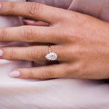 3.20 CT Pear Solitaire Moissanite Engagement Ring 1