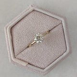 Round Hidden Halo Lab Grown Diamond Engagement Ring