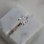 Radiant Solitaire Lab Grown Diamond Engagement Ring