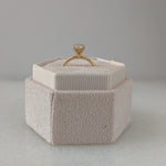 Round Hidden Halo Lab Grown Diamond Engagement Ring