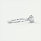 2 CT Cushion Hidden Halo CVD F/VS1 Diamond Engagement Ring 2