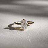 Stunning 1 CT Cushion Moissanite Engagement Ring with Solitaire Design