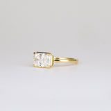Radiant Lab Grown Diamond Unique Engagement Ring