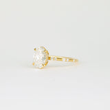 Oval Lab Grown Diamond Dainty Engagement Ring