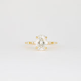 Oval Lab Grown Diamond Dainty Engagement Ring