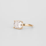 Cushion Lab Grown Diamond Bezel Engagement Ring
