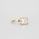 Cushion Lab Grown Diamond Bezel Engagement Ring