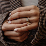 Radiant Lab Grown Diamond Unique Engagement Ring