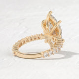 Selena Gomez – Inspired 8 Carat Marquise Cut Pave Lab Grown Diamond Engagement Ring