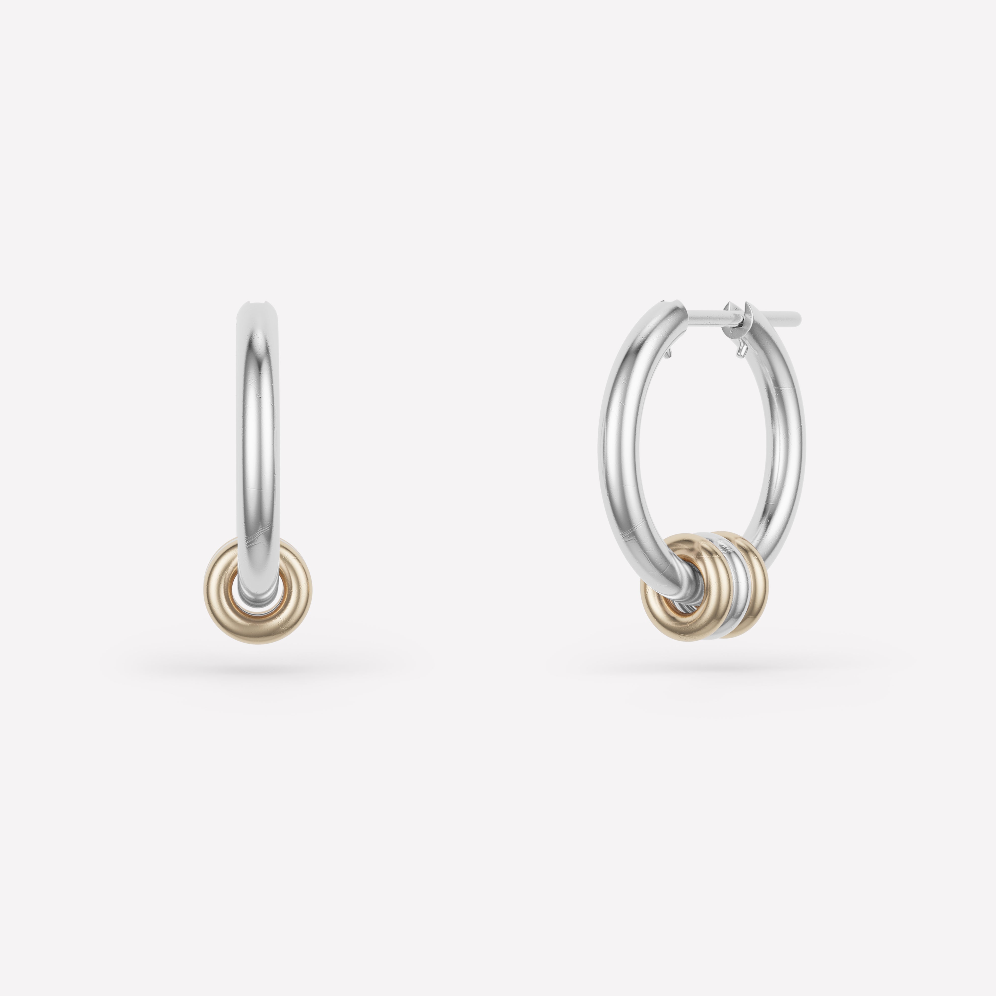Interlocked Circle Hoop Earrings