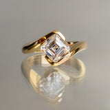 1.5 - 2.5 CT Asscher Cut Lab Grown Diamond Solitaire Engagement Ring