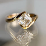 1.5 - 2.5 CT Asscher Cut Lab Grown Diamond Solitaire Engagement Ring
