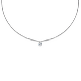 0.30 CT Pear Solitaire Lab Grown Diamond Necklace