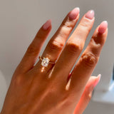 Cushion Lab Grown Diamond Solitaire Engagement Ring