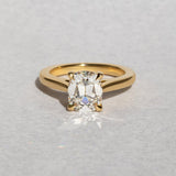 Cushion Lab Grown Diamond Solitaire Engagement Ring