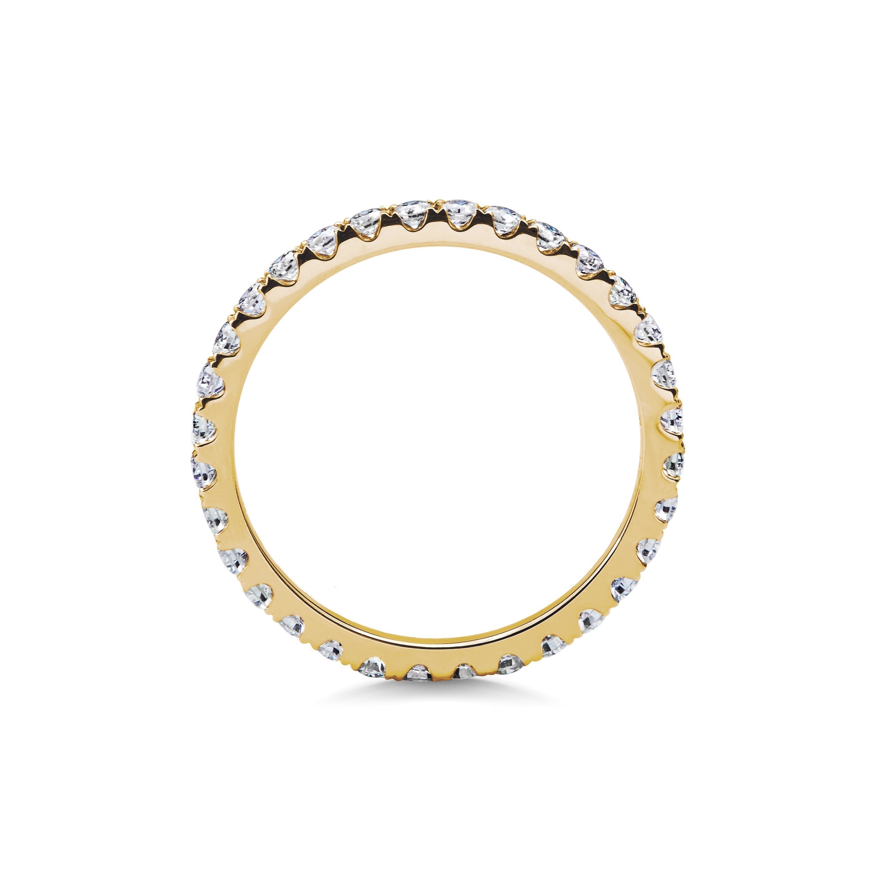 0.7 CT Round Full Eternity Lab Grown Diamond Wedding Band