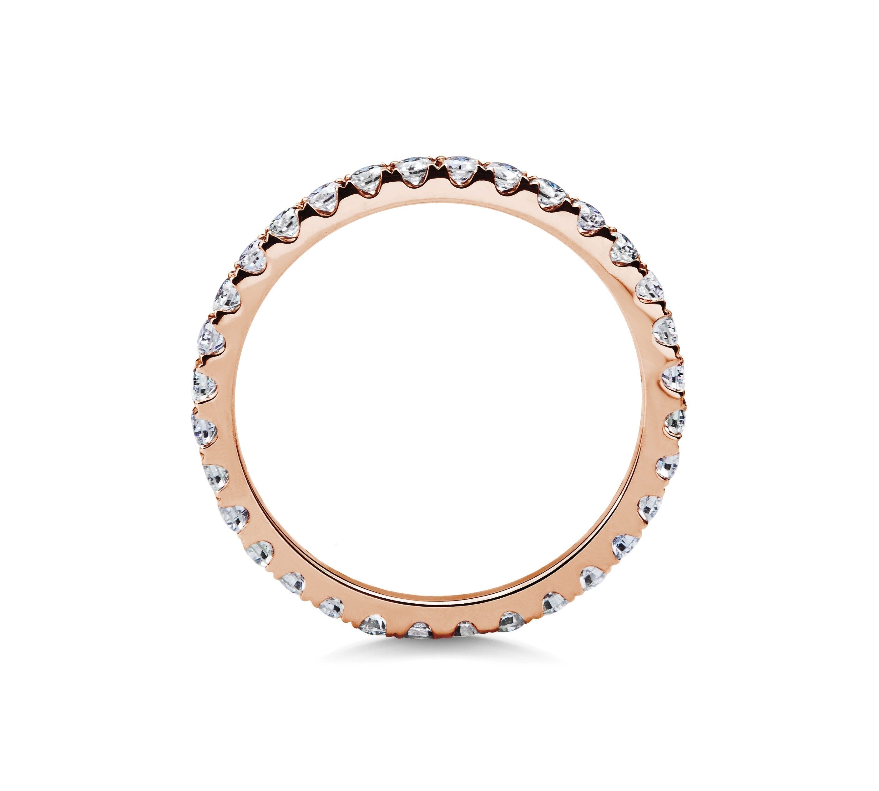 0.7 CT Round Full Eternity Lab Grown Diamond Wedding Band