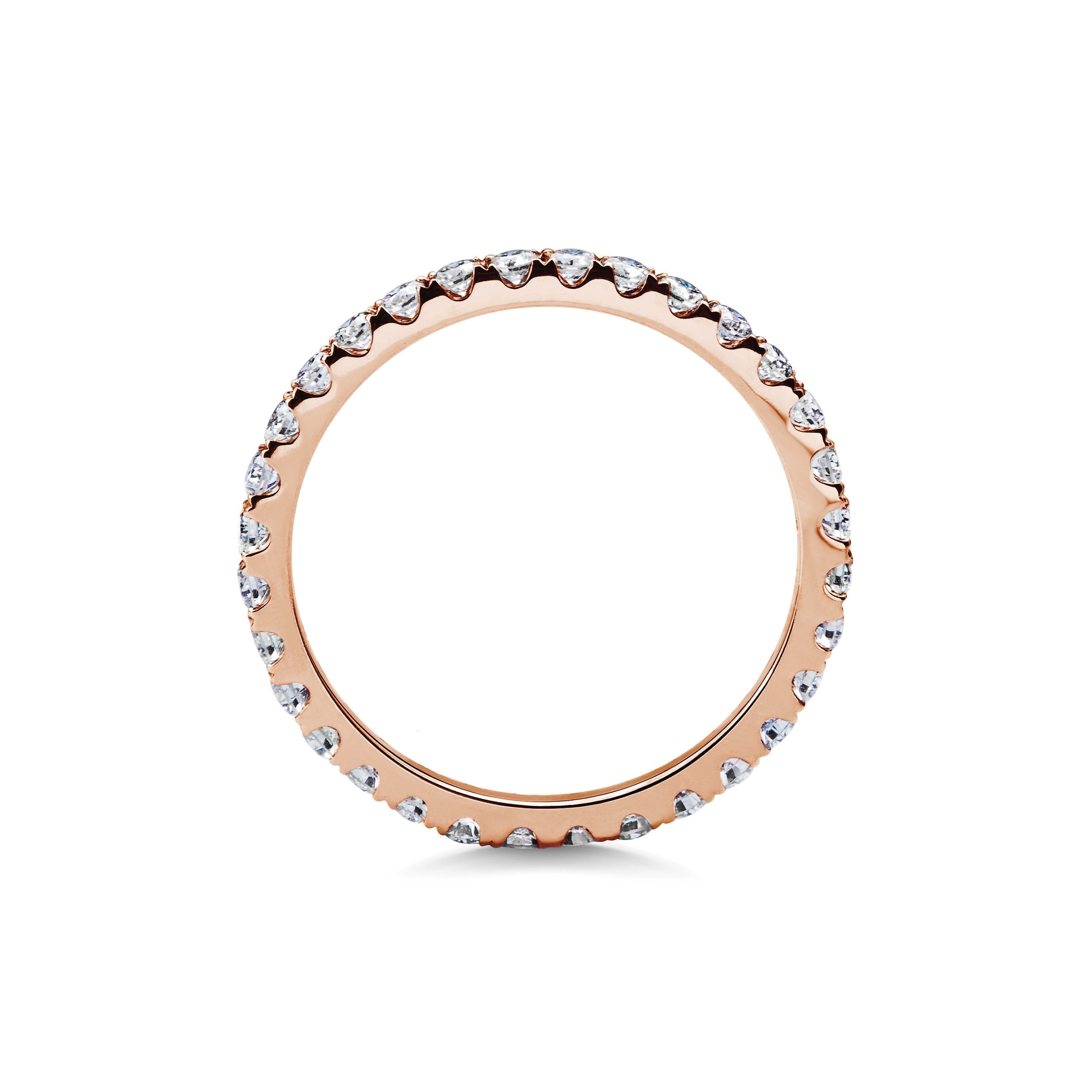 0.7 CT Round Full Eternity Lab Grown Diamond Wedding Band