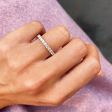 1.15 CT Round Full Eternity Lab Grown Diamond Wedding Band