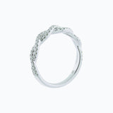 0.30 CT Round Twisted Lab Grown Diamond Wedding Band