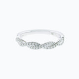 0.30 CT Round Twisted Lab Grown Diamond Wedding Band