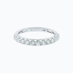 0.30 CT Round Half Eternity Lab Grown Diamond Wedding Band