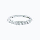 0.30 CT Round Half Eternity Lab Grown Diamond Wedding Band