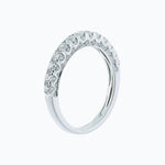 0.30 CT Round Half Eternity Lab Grown Diamond Wedding Band