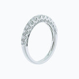 0.30 CT Round Half Eternity Lab Grown Diamond Wedding Band