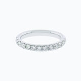 0.73 CT Round Half Eternity Lab Grown Diamond Wedding Band
