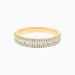 0.70 CT Round Micro Pave Lab Grown Diamond Wedding Band