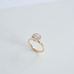 3.0 CT Elongated Cushion Solitaire Lab Grown Diamond Engagement Ringt
