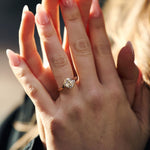 3.0 CT Elongated Cushion Solitaire Lab Grown Diamond Engagement Ringt