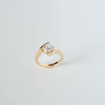 3.0 CT Elongated Cushion Solitaire Lab Grown Diamond Engagement Ringt