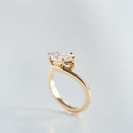 3.0 CT Elongated Cushion Solitaire Lab Grown Diamond Engagement Ringt