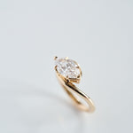 3.0 CT Elongated Cushion Solitaire Lab Grown Diamond Engagement Ringt