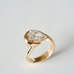 3.0 CT Elongated Cushion Solitaire Lab Grown Diamond Engagement Ringt