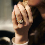 3.0 CT Elongated Cushion Solitaire Lab Grown Diamond Engagement Ringt