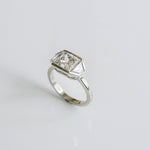 3.0 CT Elongated Cushion Solitaire Lab Grown Diamond Engagement Ringt
