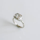 3.0 CT Elongated Cushion Solitaire Lab Grown Diamond Engagement Ringt