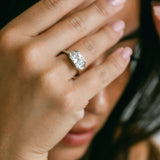 3.0 CT Elongated Cushion Solitaire Lab Grown Diamond Engagement Ringt