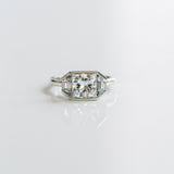 3.0 CT Elongated Cushion Solitaire Lab Grown Diamond Engagement Ringt