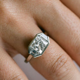3.0 CT Elongated Cushion Solitaire Lab Grown Diamond Engagement Ringt