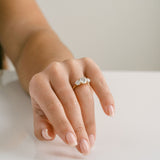 3.0 CT Elongated Cushion Solitaire Lab Grown Diamond Engagement Ringt