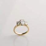 3.0 CT Elongated Cushion Solitaire Lab Grown Diamond Engagement Ringt